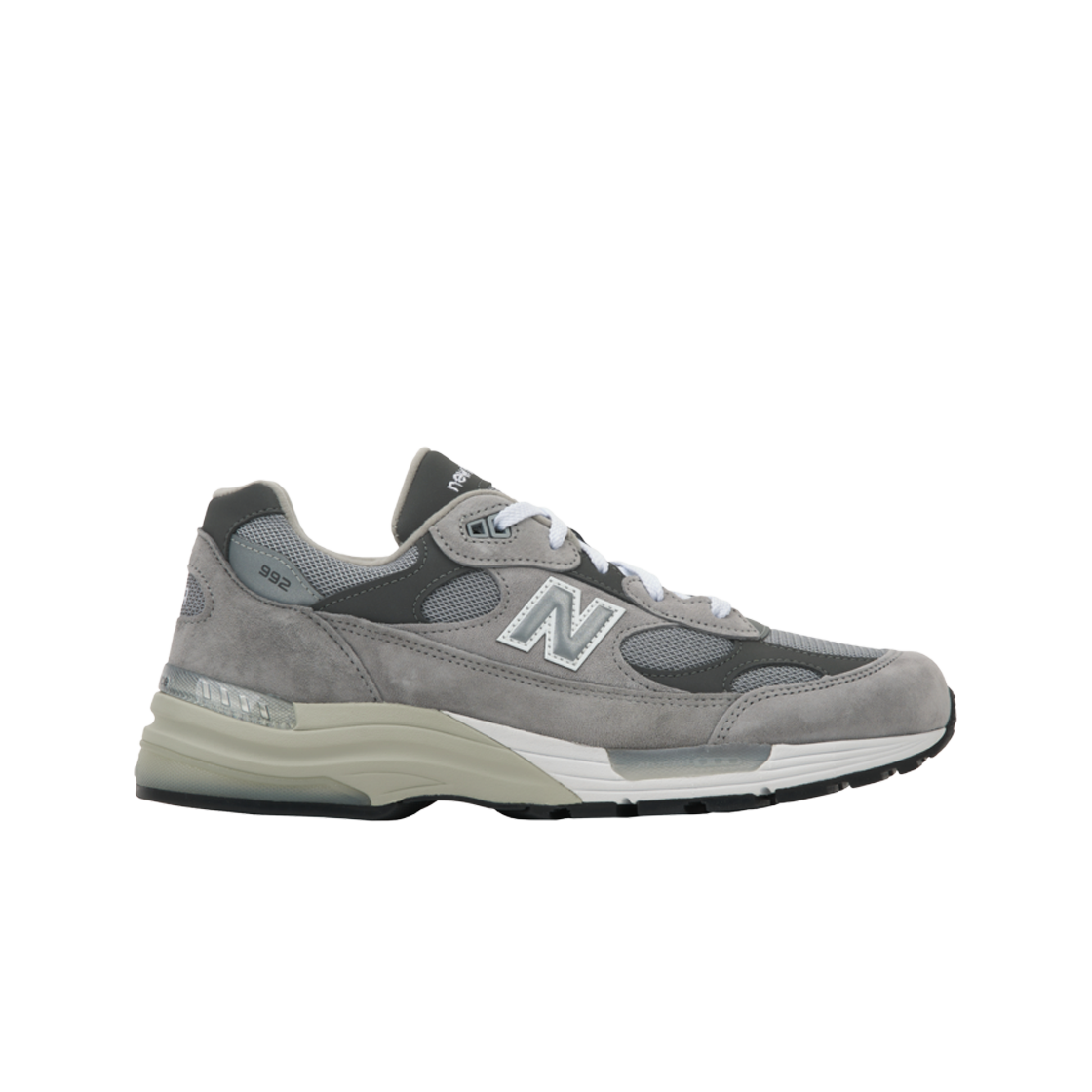 뉴발란스 992 메이드 인 USA 코어 그레이 실버 메탈릭(New Balance 992 Made in USA Core Grey Silver Metallic)