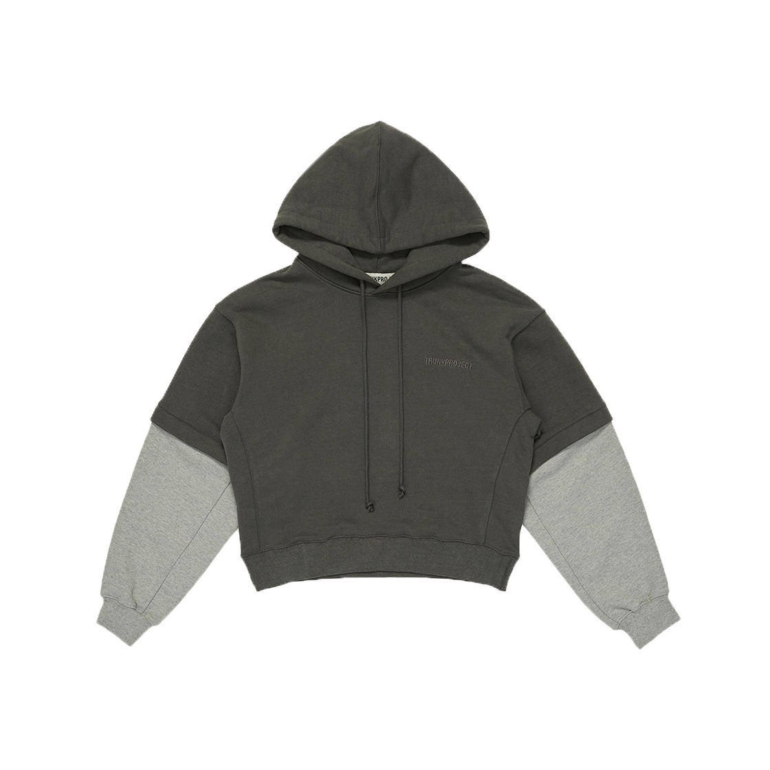 트렁크프로젝트 판넬 후디 그레이(TRUNKPROJECT Paneled Hoodie Grey)