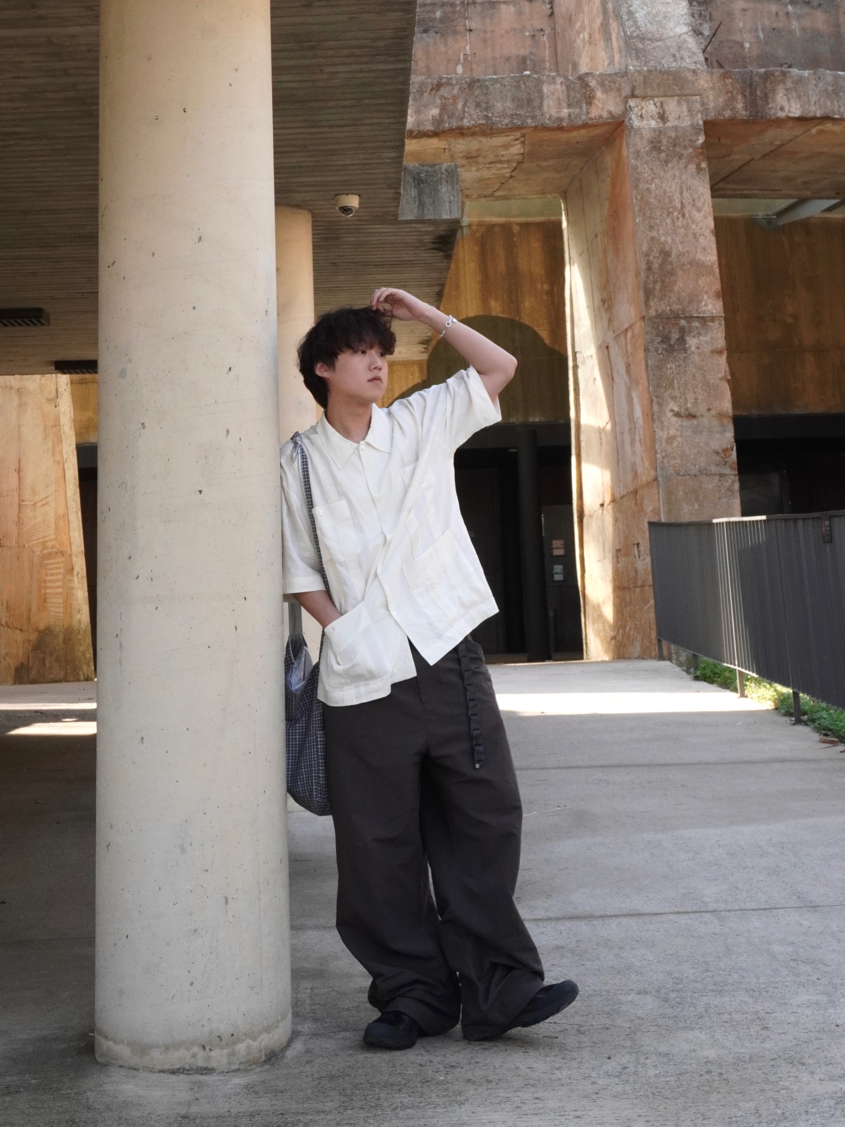 noun Utility Cargo Pants Khaki Brown 착용 스타일 - 1