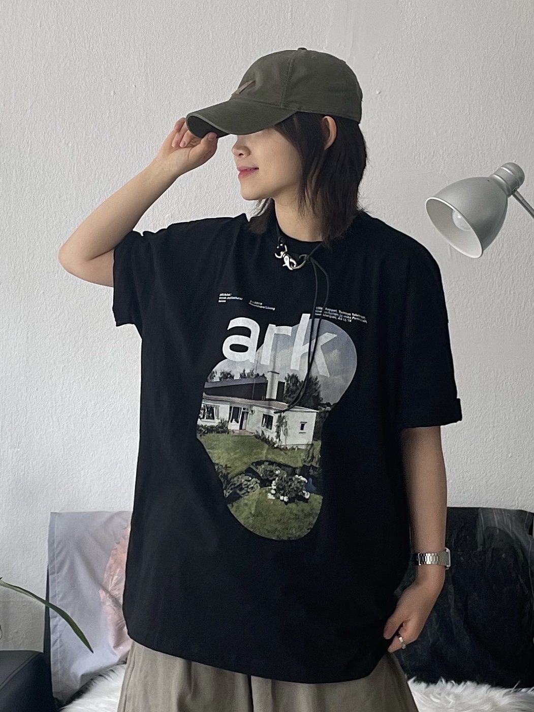 Carhartt Canvas Cap Army Green, Our Legacy Ladon Leather Keychain Black 착용 스타일 - 4