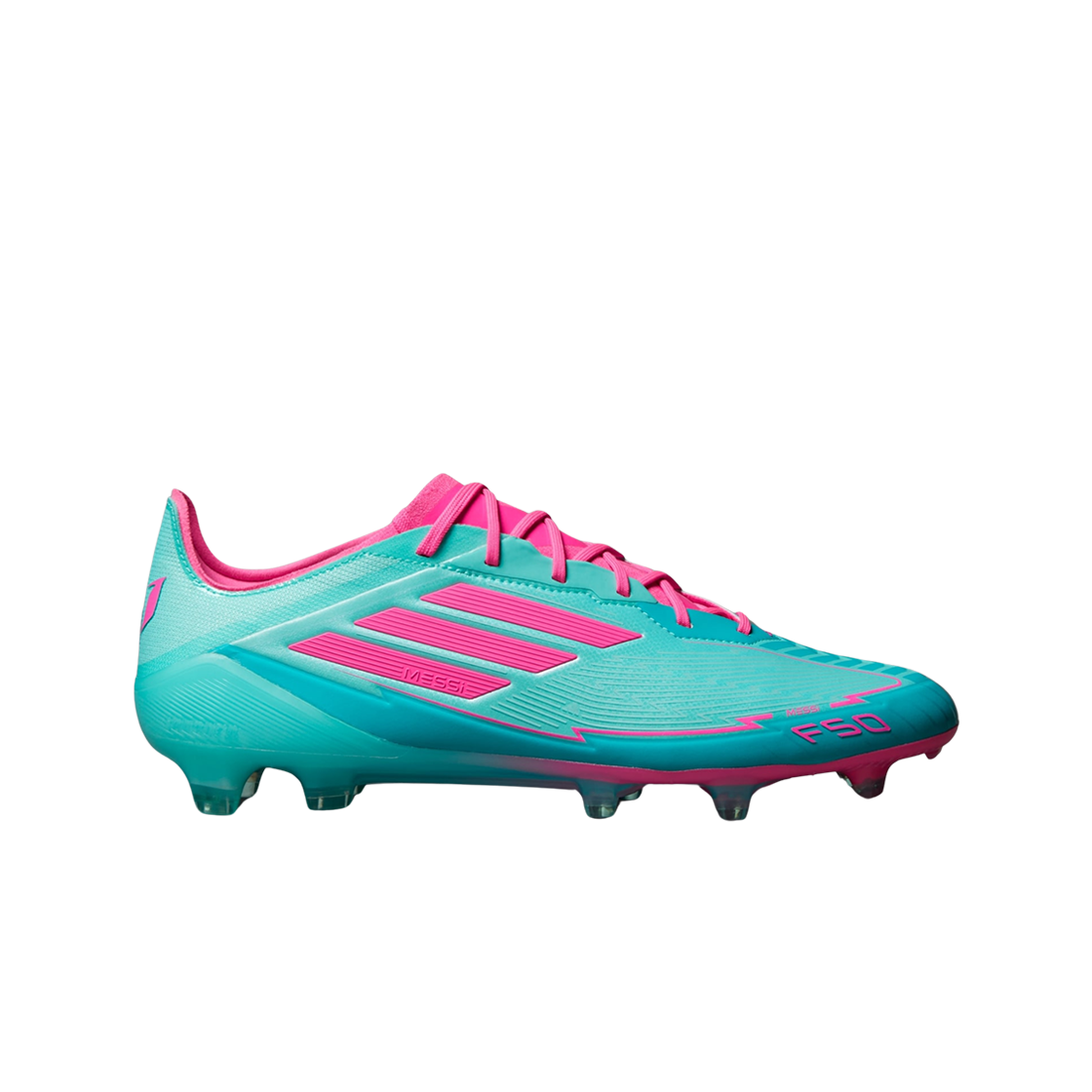 아디다스 F50 엘리트 메시 FG 플래쉬 아쿠아 루시드 핑크(Adidas F50 Elite Messi FG Flash Aqua Lucid Pink)
