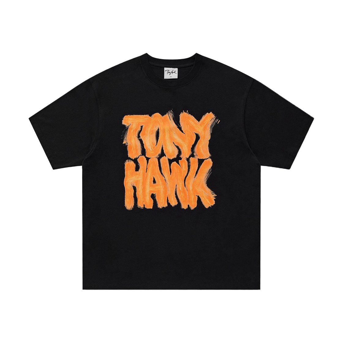 TH2502ST06BK TONY HAWK Brush Lettering Graphic T-Shirt Black