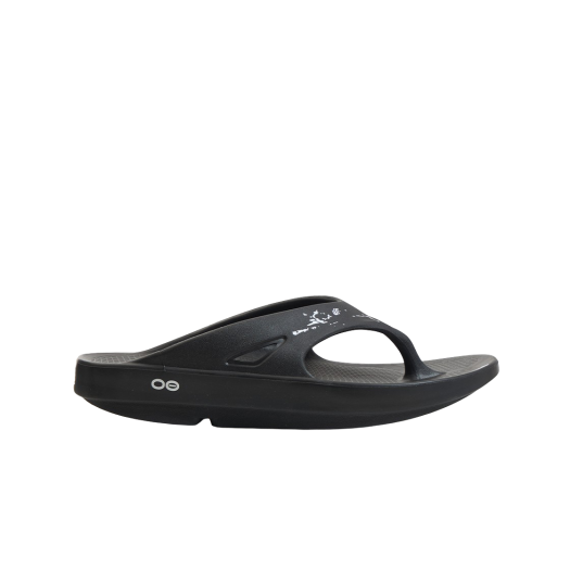- Oofos x Unaffected x Scarface Flip Flop Black