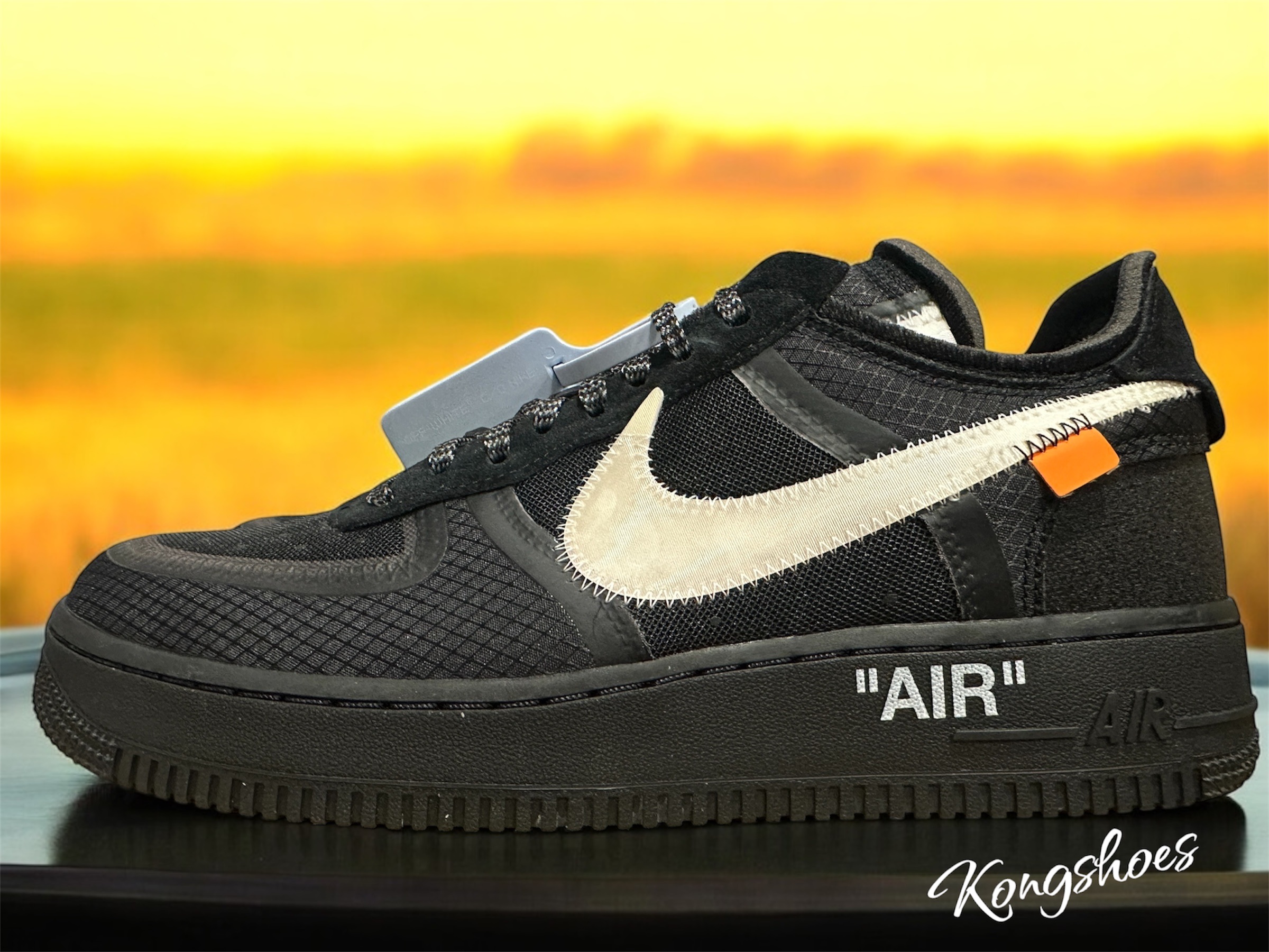 Nike x Off-White Air Force 1 Low Black White 착용 스타일