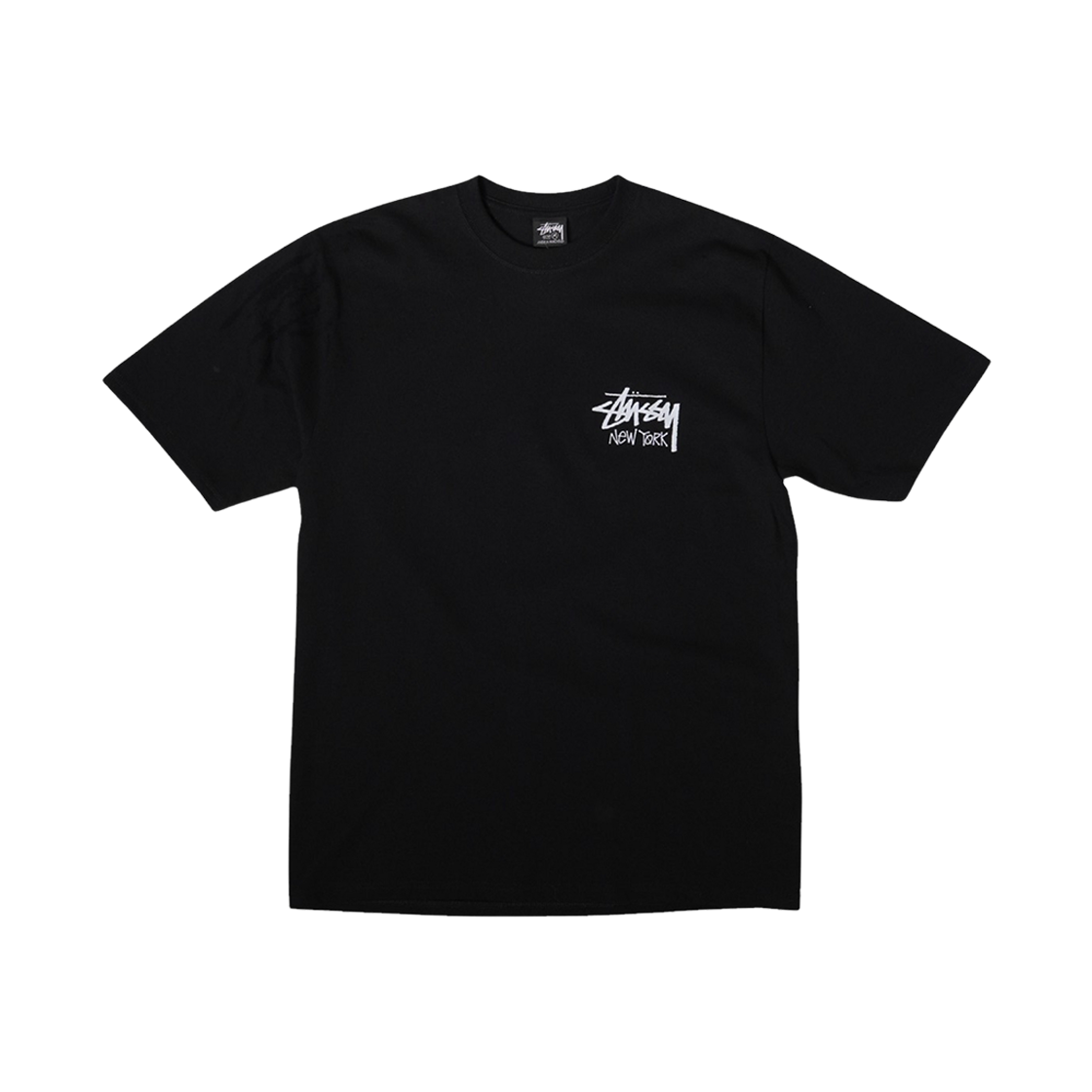 스투시 스탁 뉴욕 티셔츠 블랙(Stussy Stock New York T-Shirt Black)