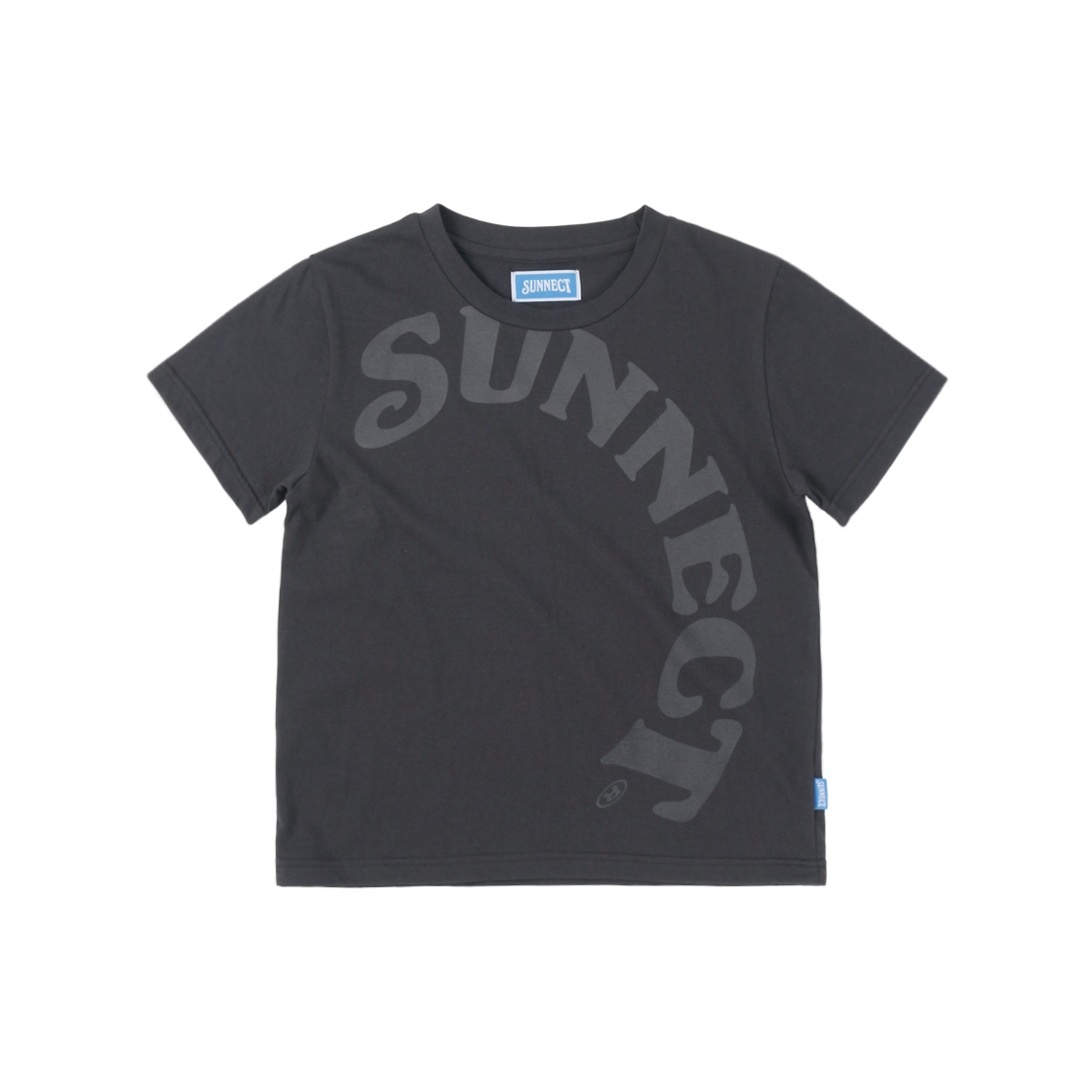 SNCT25STO012CC (W) SUNNECT Big Wave Logo T-Shirt Charcoal