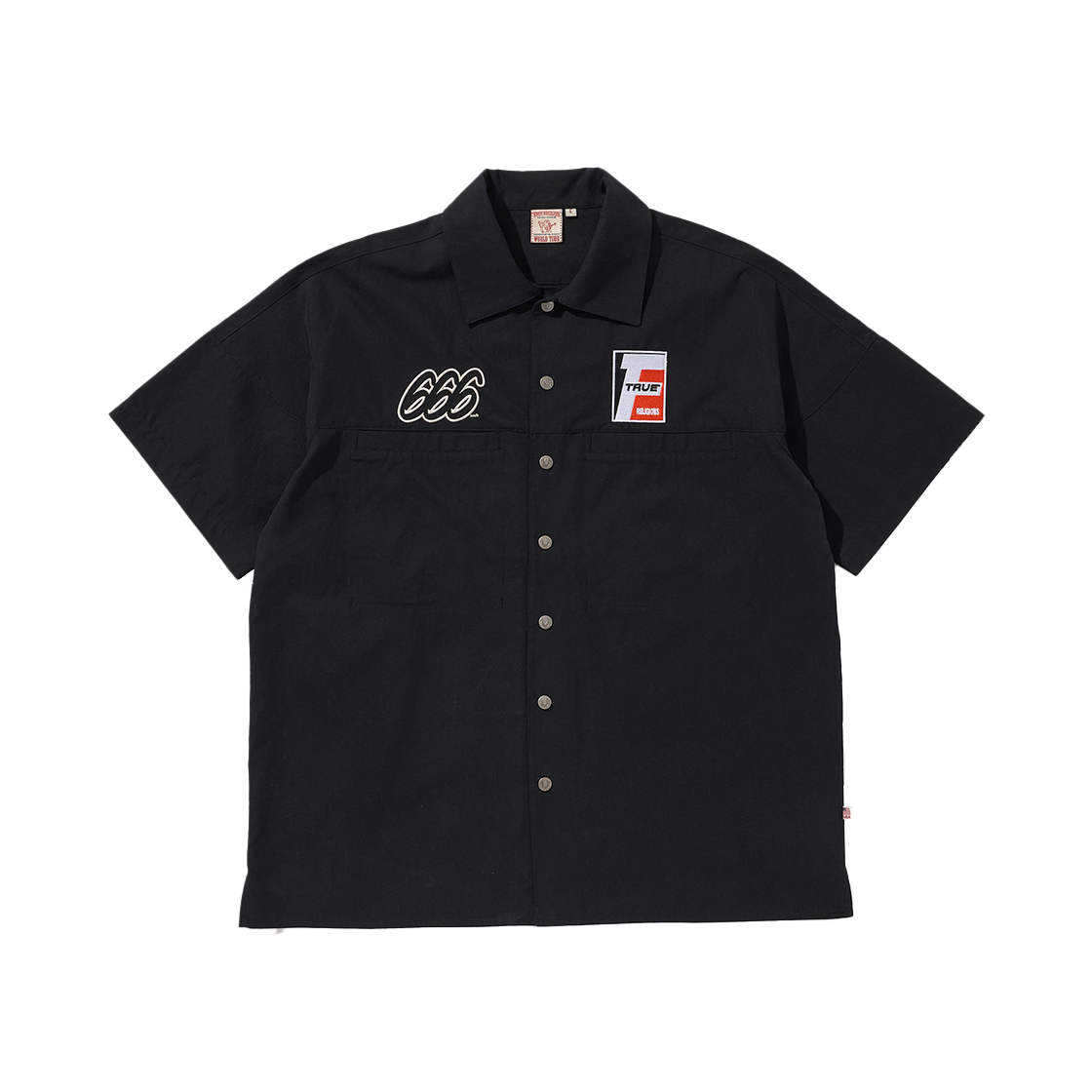 트루릴리젼 스피드 리미트 666 숏 슬리브 셔츠 블랙(True Religion Speed Limit 666 Short Sleeve Shirt Black)