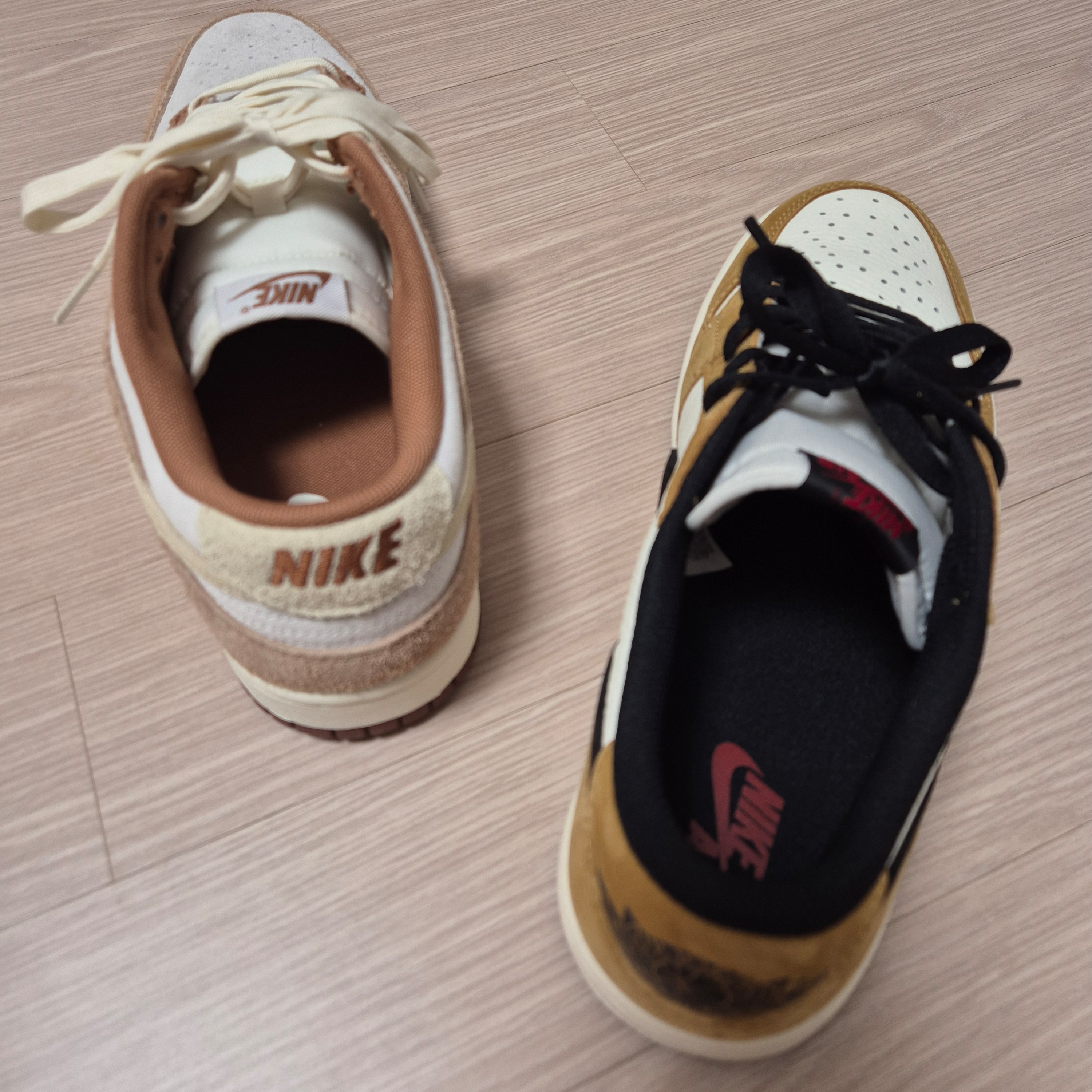 Jordan 1 Low OG Sail and Golden Harvest, Nike Dunk Low Pro Premium Medium Curry 착용 스타일 - 3