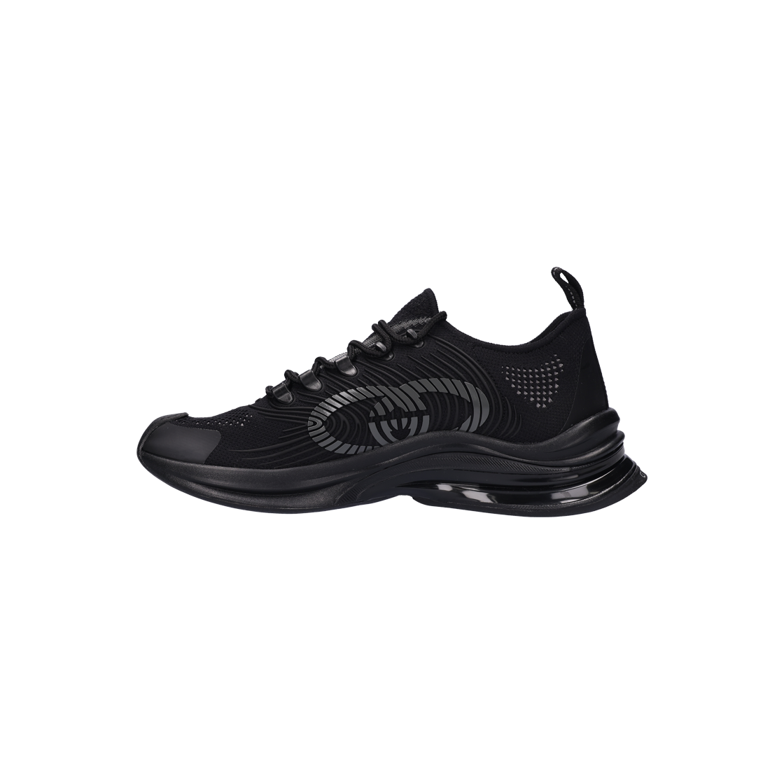 714658 [A등급] Gucci Vintage Men's Gucci Run Trainers in Black Fabric 8 - #2