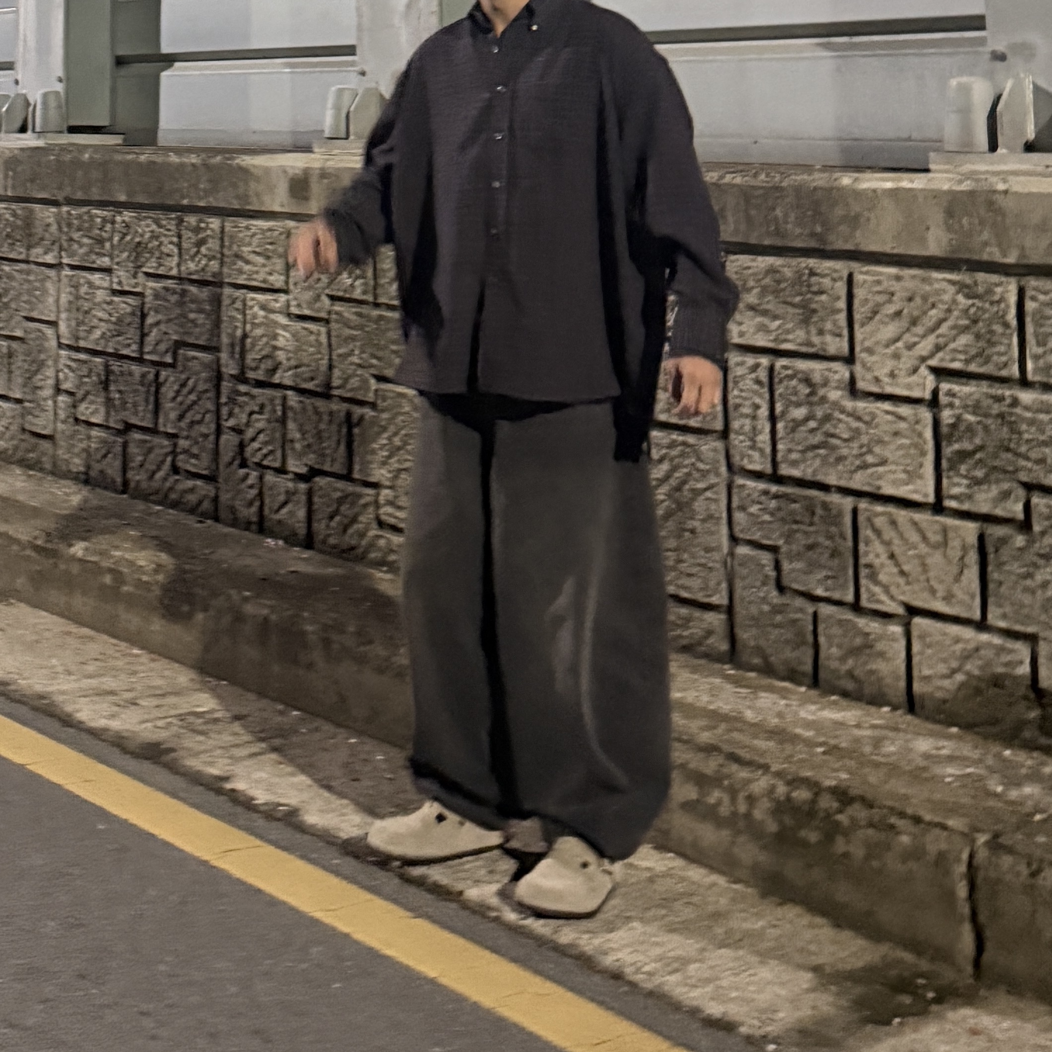 Our Legacy Borrowed BD Shirt Sophomore Check Rural Wool, Birkenstock Boston Soft Footbed Taupe - Regular 착용 스타일