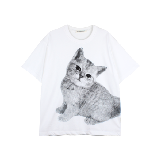 HTTPBM25AWH00 Hetherment Big Meow T-shirts White
