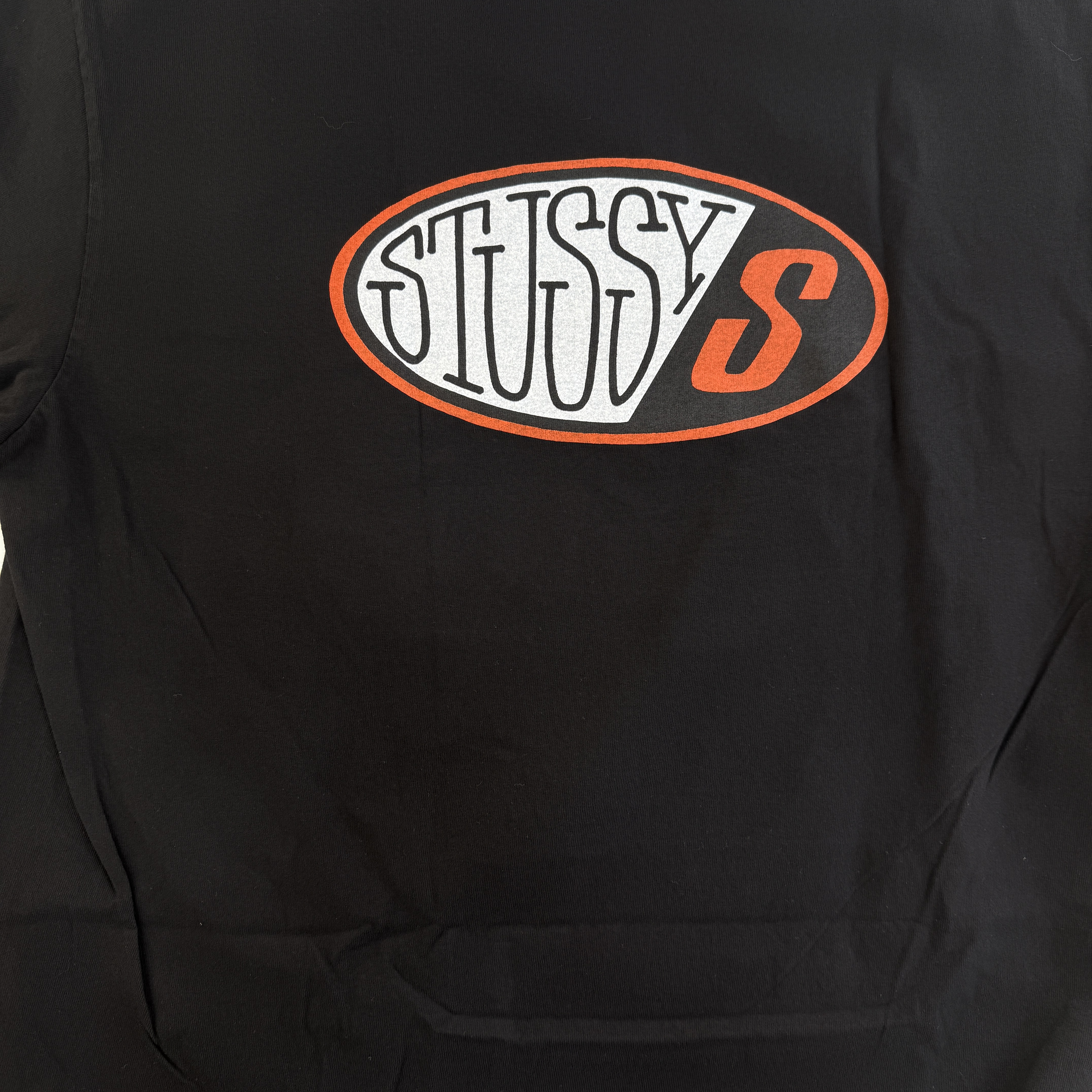 Stussy Pitstop Pigment Dyed T-Shirt Black 착용 스타일 - 2