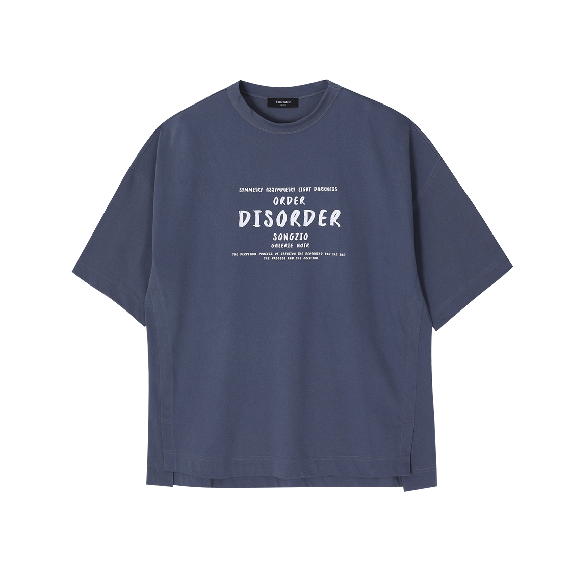 송지오옴므 오더 디스오더 다잉 티셔츠 블루