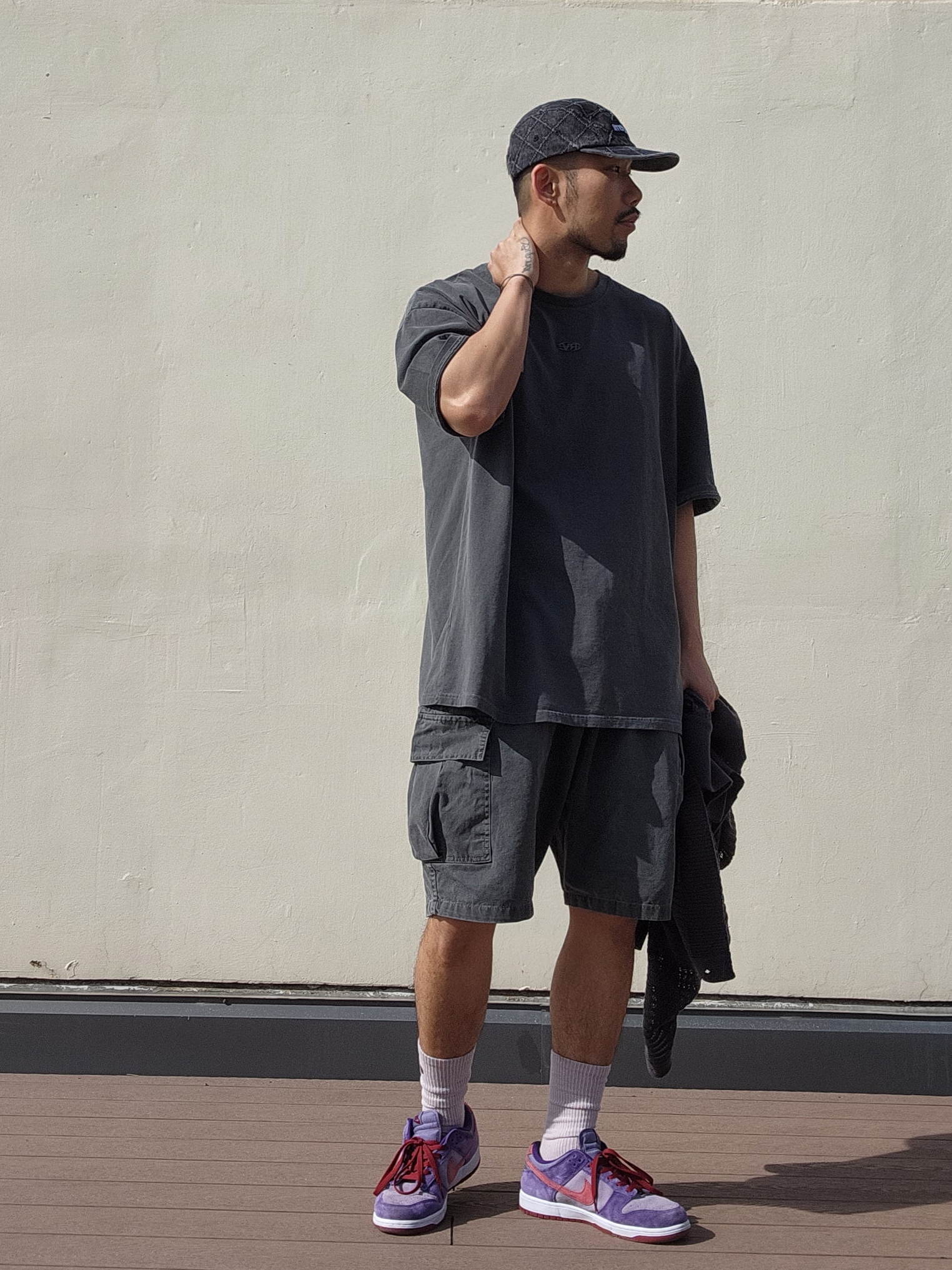 Supreme Punched Denim Camp Cap Black - 23FW, Nike Dunk Low SP Plum 2024 착용 스타일 - 2