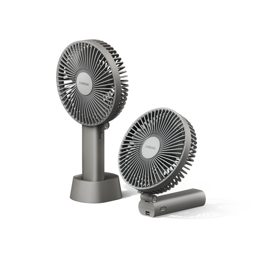 FAN-PRO-MAX-GY Lumena FAN PRO MAX Big Pan Portable Tabletop Foldable Fan Dark Gray