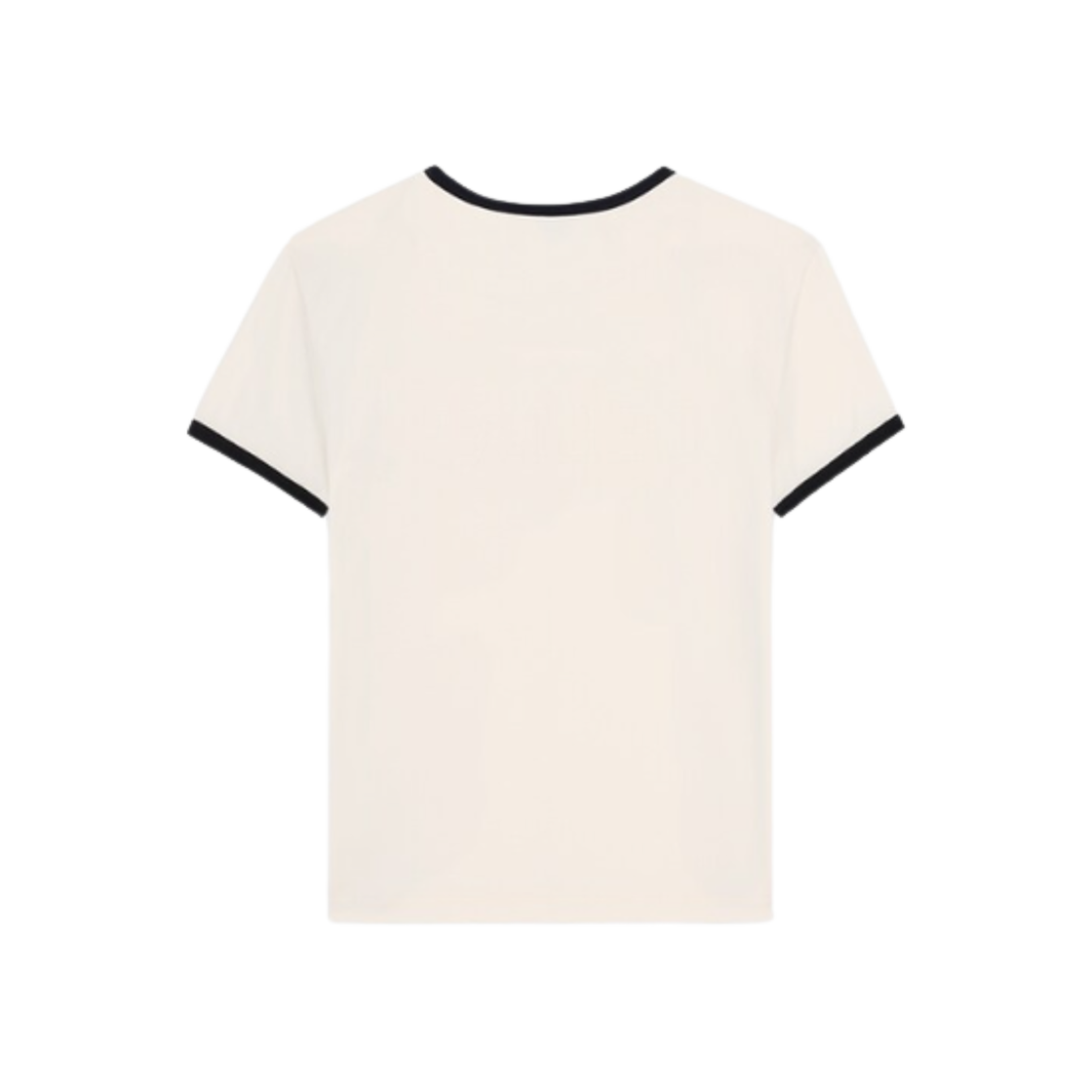 셀린느 코튼 저지 레귤러 티셔츠 워시드 화이트 블랙(Celine Regular T-Shirt in Cotton Jersey Washed White Black) - 2