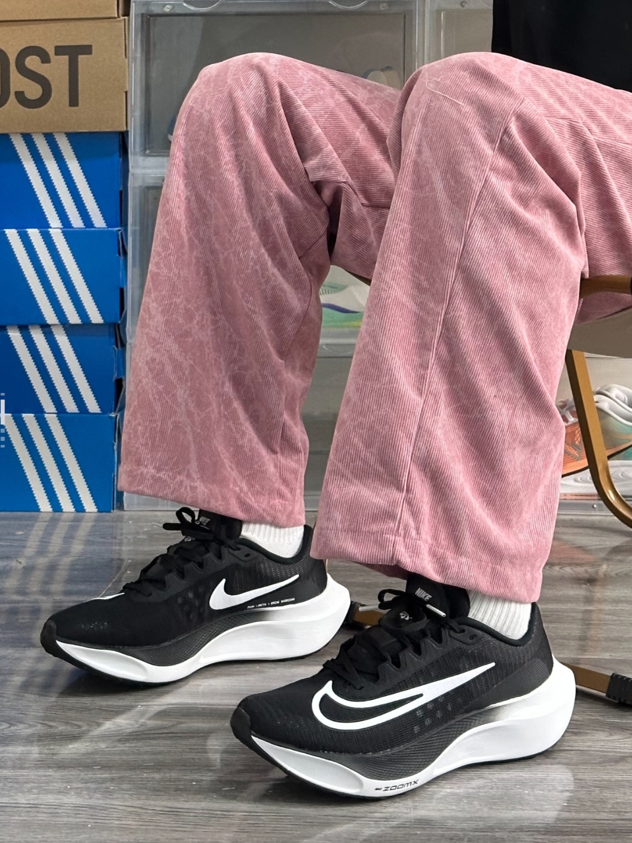 Nike Zoom Fly 5 Black White 착용 스타일