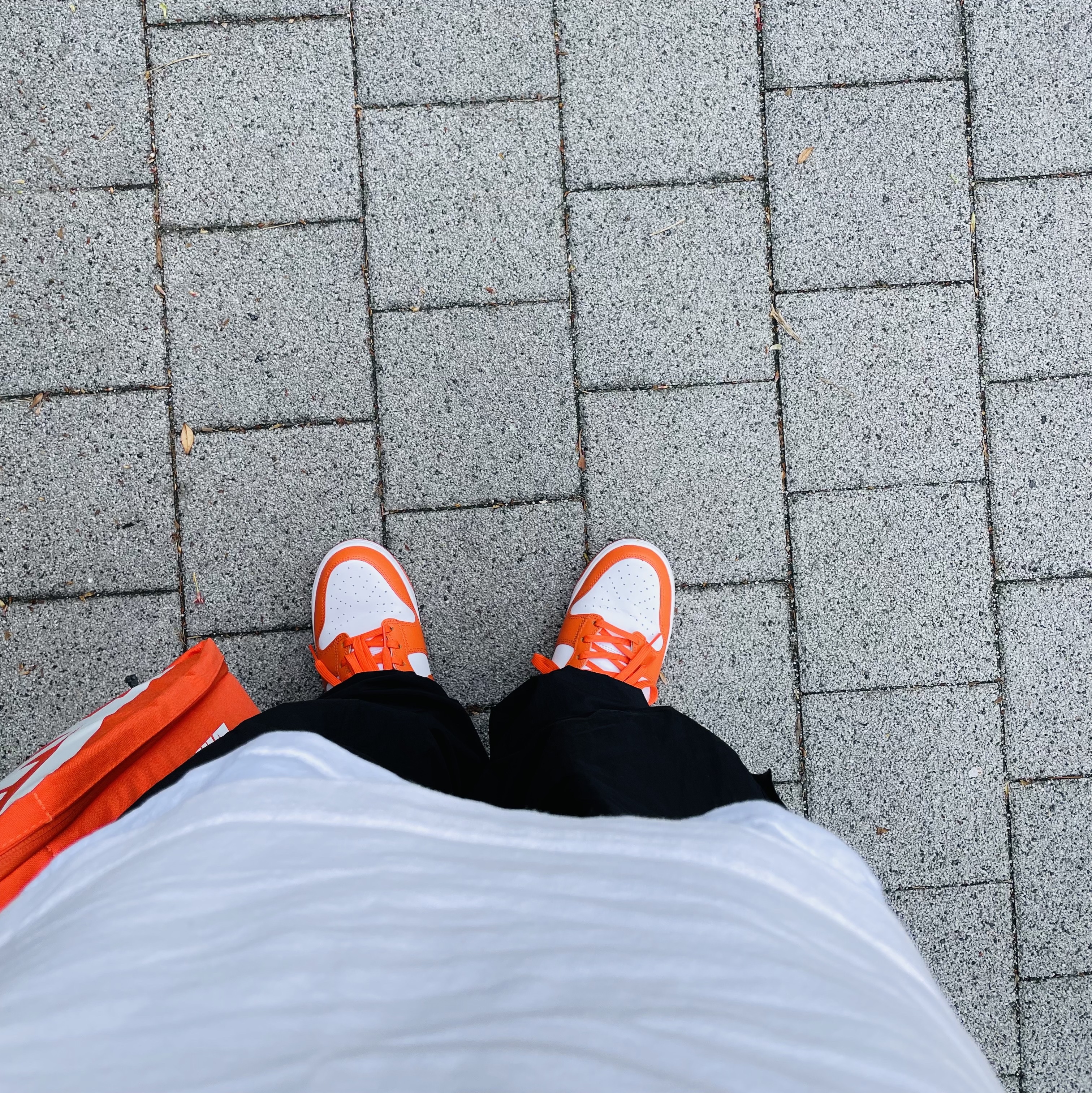 Gildan Heavy Ultra Cotton Long Sleeve T-Shirt White Black (2Pack), Nike Dunk High Retro Orange Blaze 착용 스타일