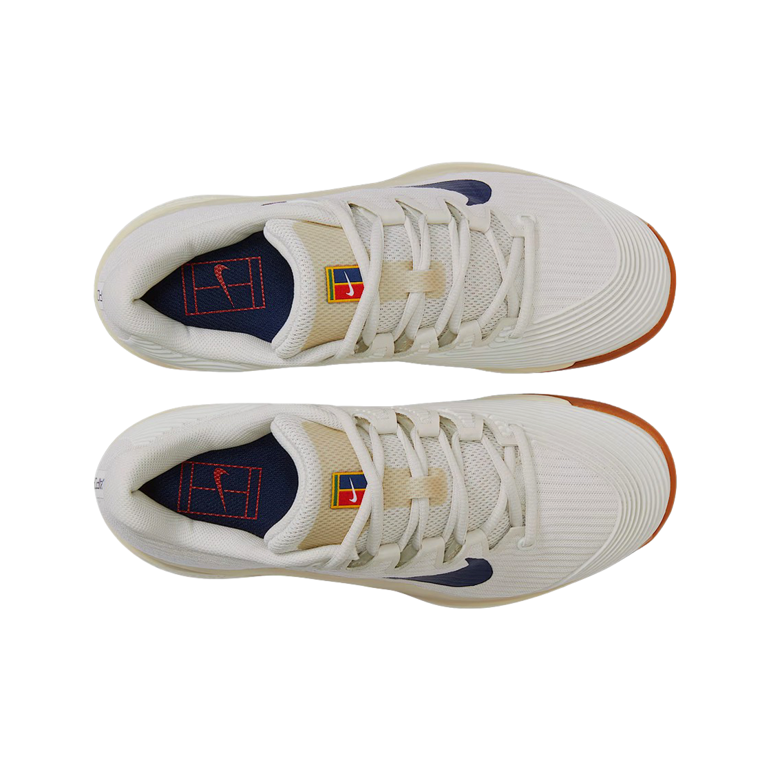 나이키 코트 에어 줌 베이퍼 12 HC 서밋 화이트 검 미디엄 브라운(Nike Court Air Zoom Vapor 12 HC Summit White Gum Medium Brown) - 2