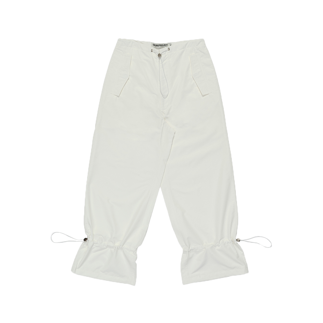 트렁크프로젝트 드로우스트링 앵클 팬츠 화이트(TRUNKPROJECT Drawstring Ankle Pants White)