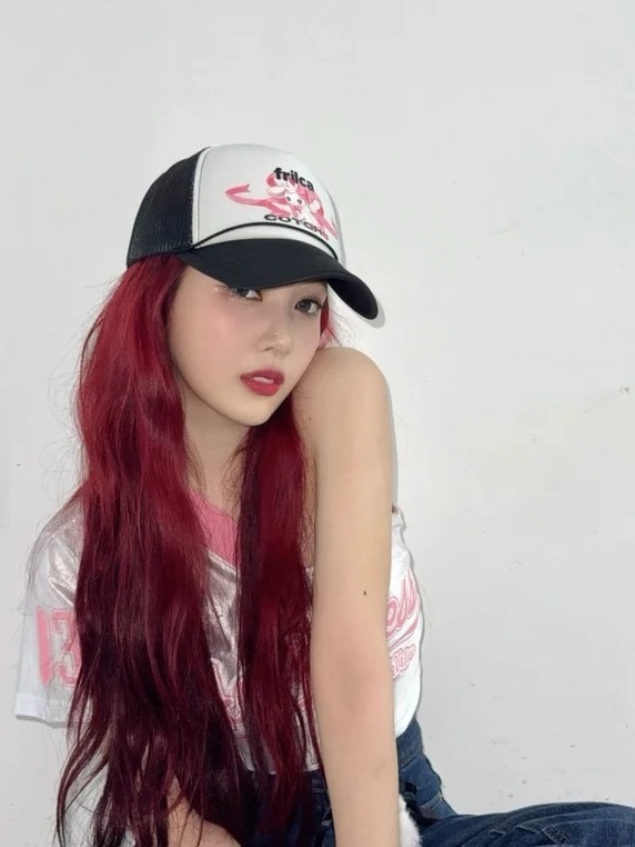Cotchs X Frilca  Frico Trucker Cap Black, Cotchs X Frilca  Frico Trucker Cap Pink 착용 스타일