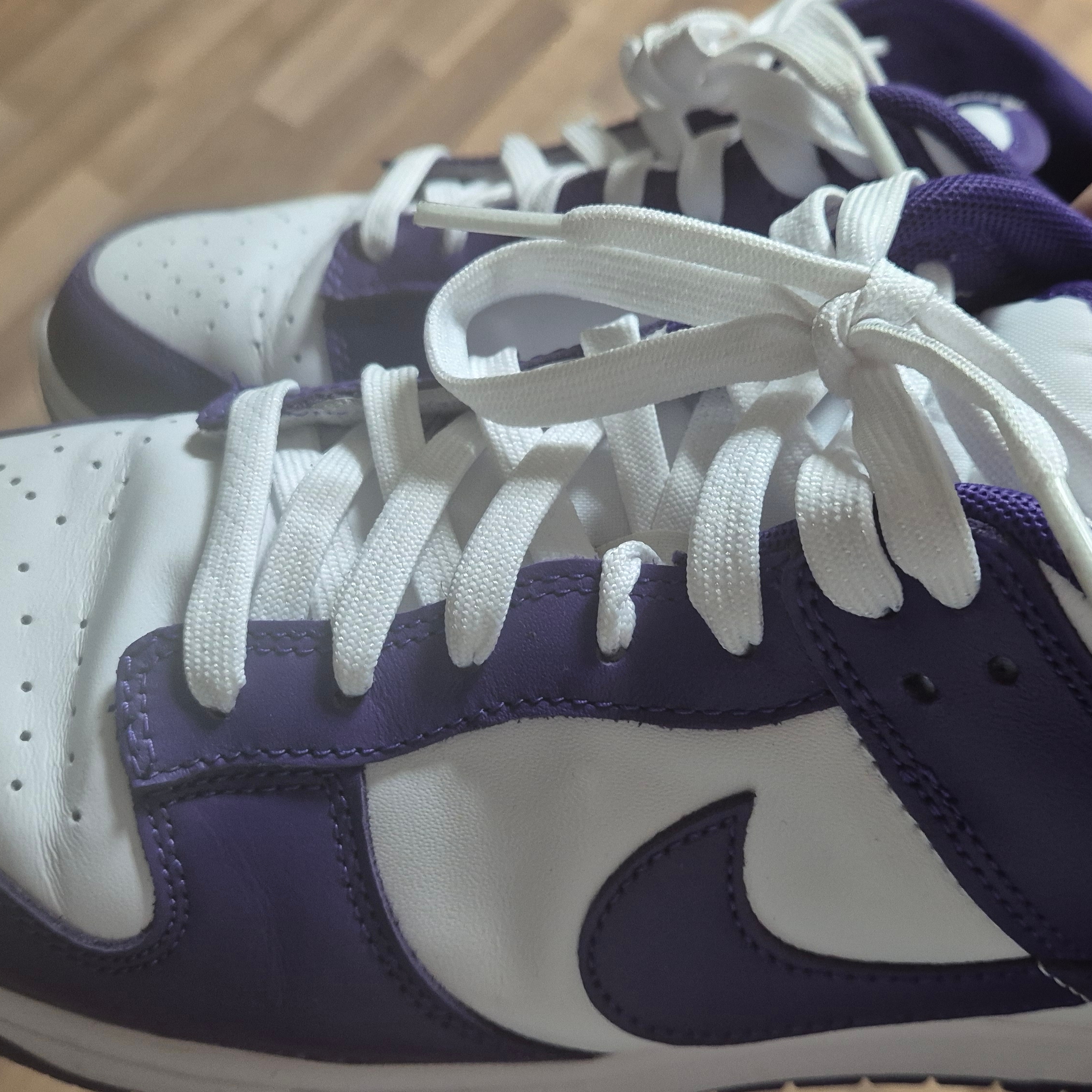 Nike Dunk Low Retro Championship Court Purple 착용 스타일