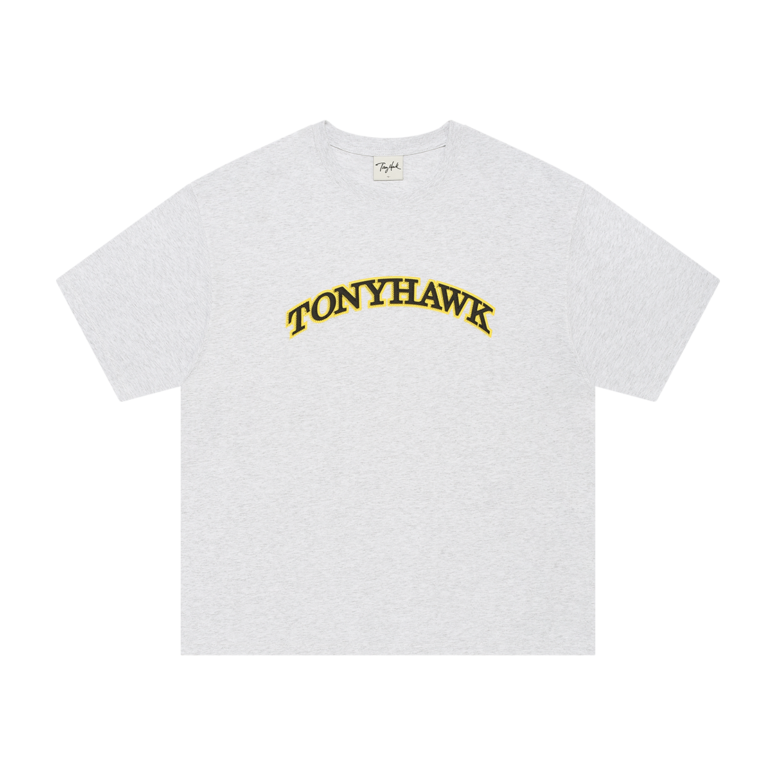 토니호크 토니호크 아치로고 티셔츠 화이트멜란지(TONY HAWK Tony Hawk Arch Logo T-Shirt White Melange)