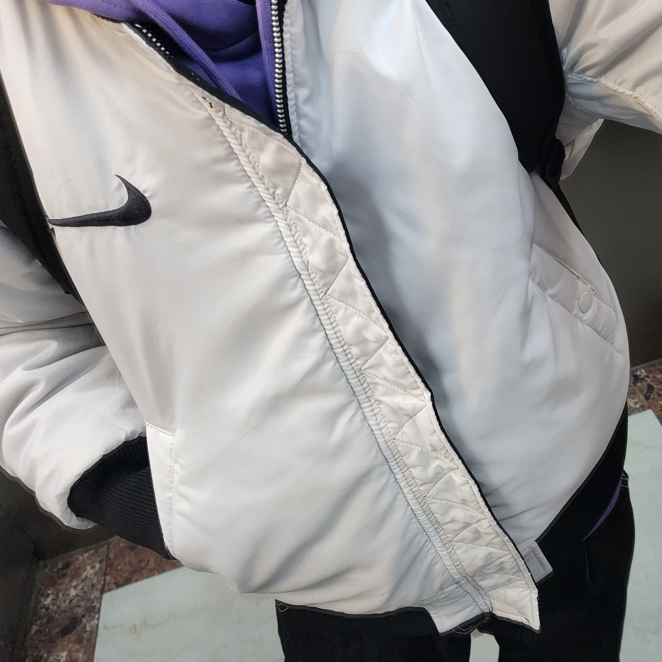 Nike NSW Swoosh Therma-Fit Bomber Black - Asia 착용 스타일