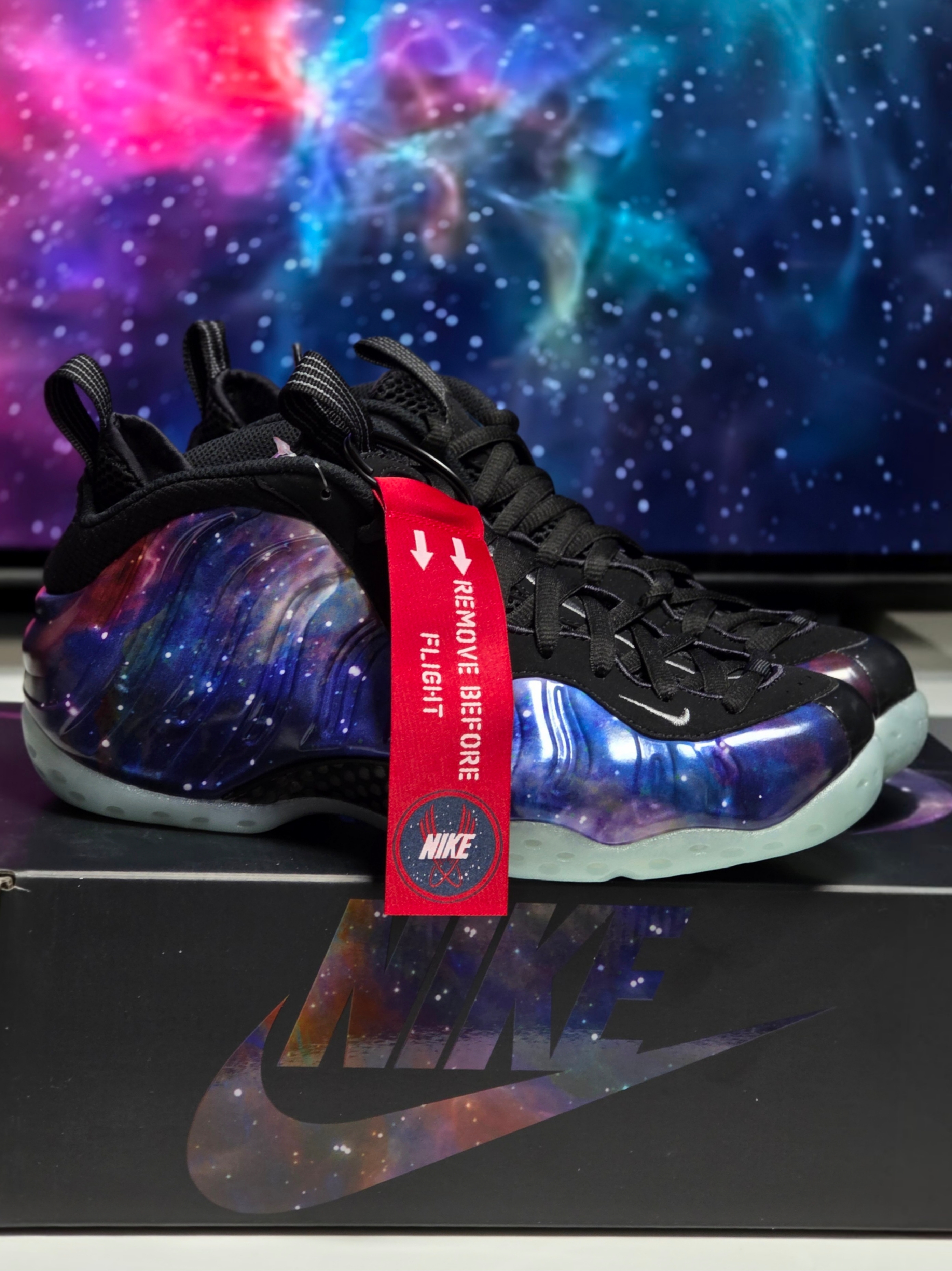 Nike Air Foamposite One Galaxy 착용 스타일 - 1