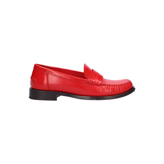01F866 Ferragamo Moccasins Red 6.5