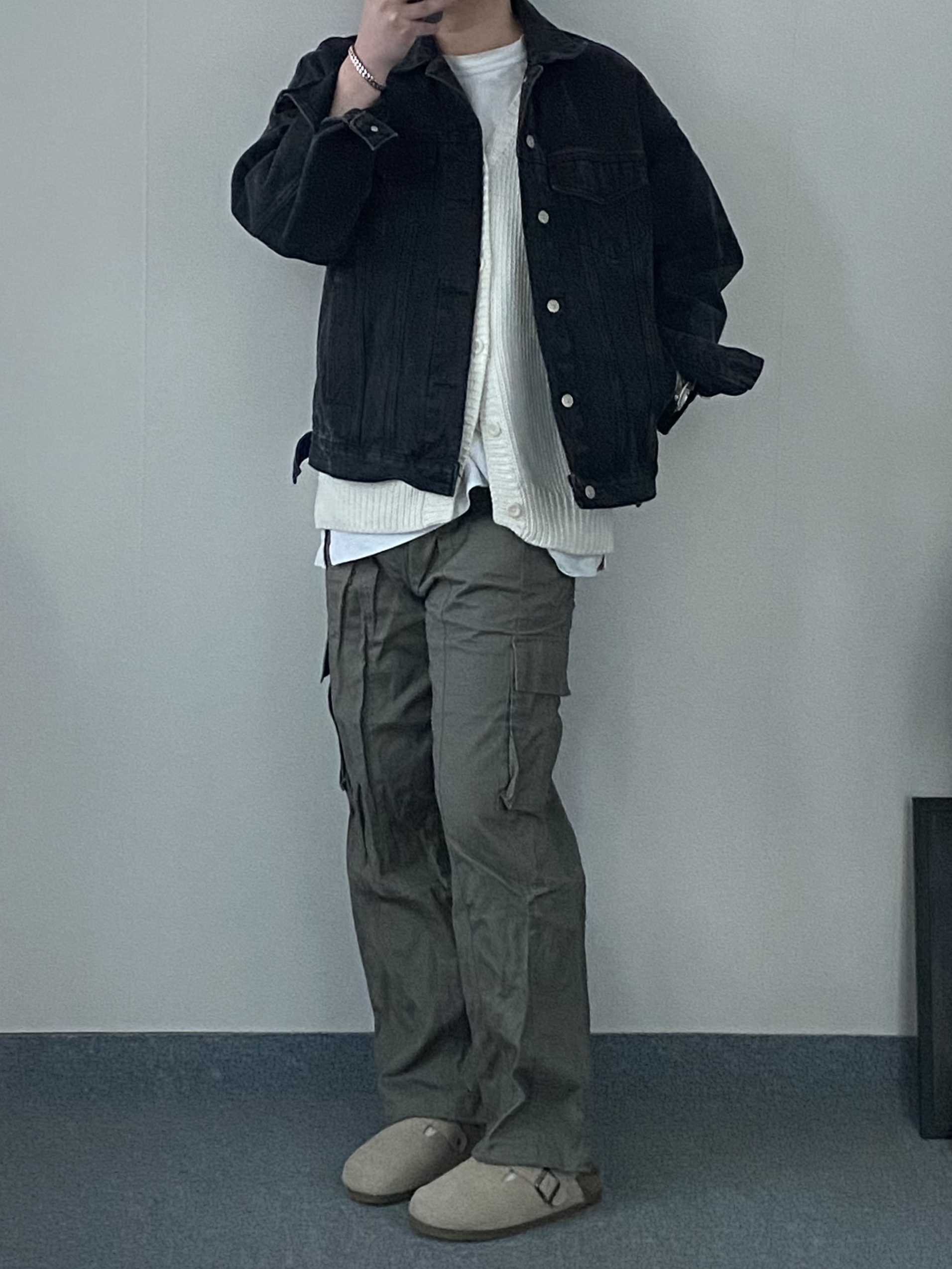 moif x inapsquare City Dweller Parka Sand 착용 스타일 - 1