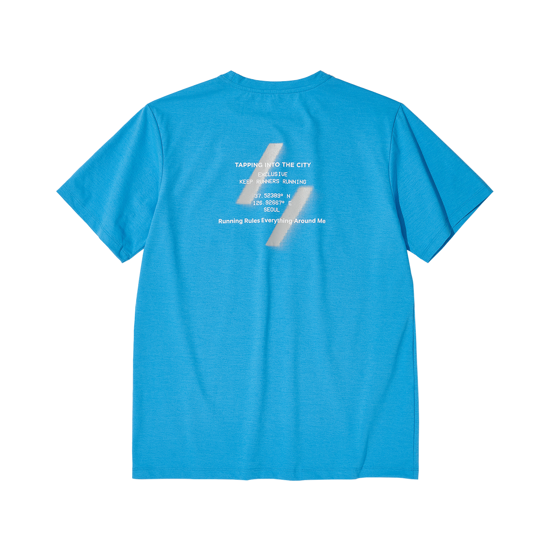 [KREAM 단독] 웰터 익스페리먼트 X 크림 웜업 티셔츠 익스클루시브 블루([KREAM 단독]Welter Experiment X KREAM Warm-Up T-Shirt Exclusive Blue)