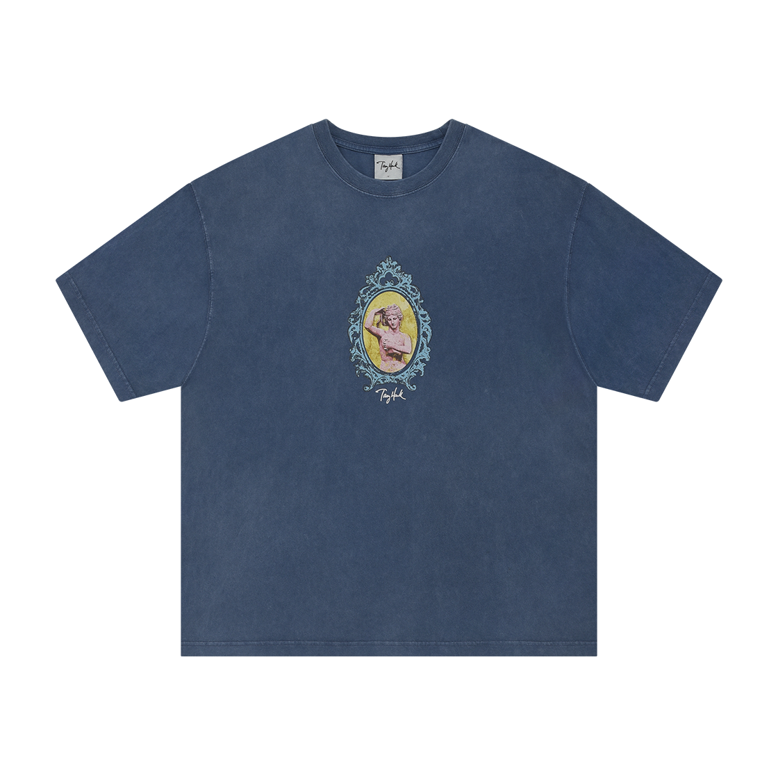 TH2502ST35TB TONY HAWK Washed Venus Graphic T-Shirt Teal Blue