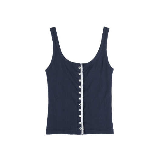 HTTPCP25ANV00 Hetherment Chérie Punching Lace Camisole Navy