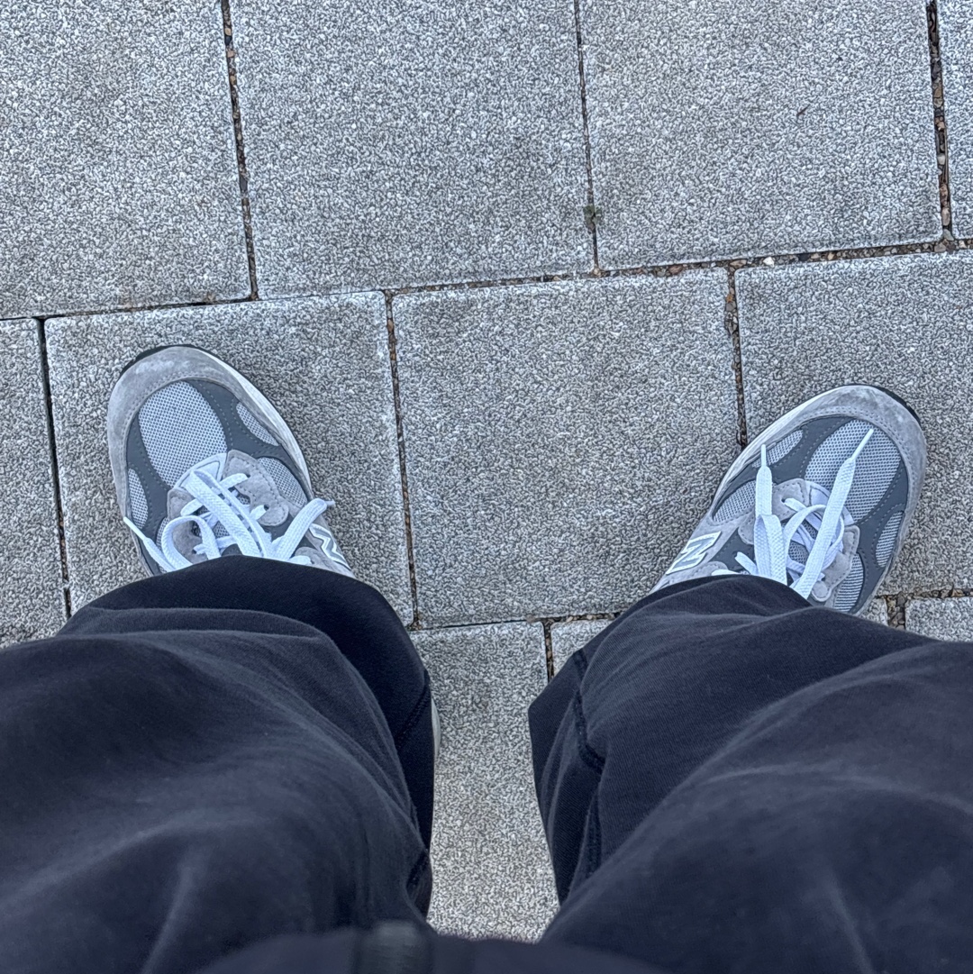 New Balance 992 Made in USA Grey - D Standard 착용 스타일