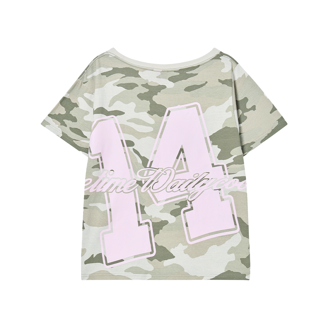 엔와이엑스엑스 14 오프 숄더 티셔츠 카모