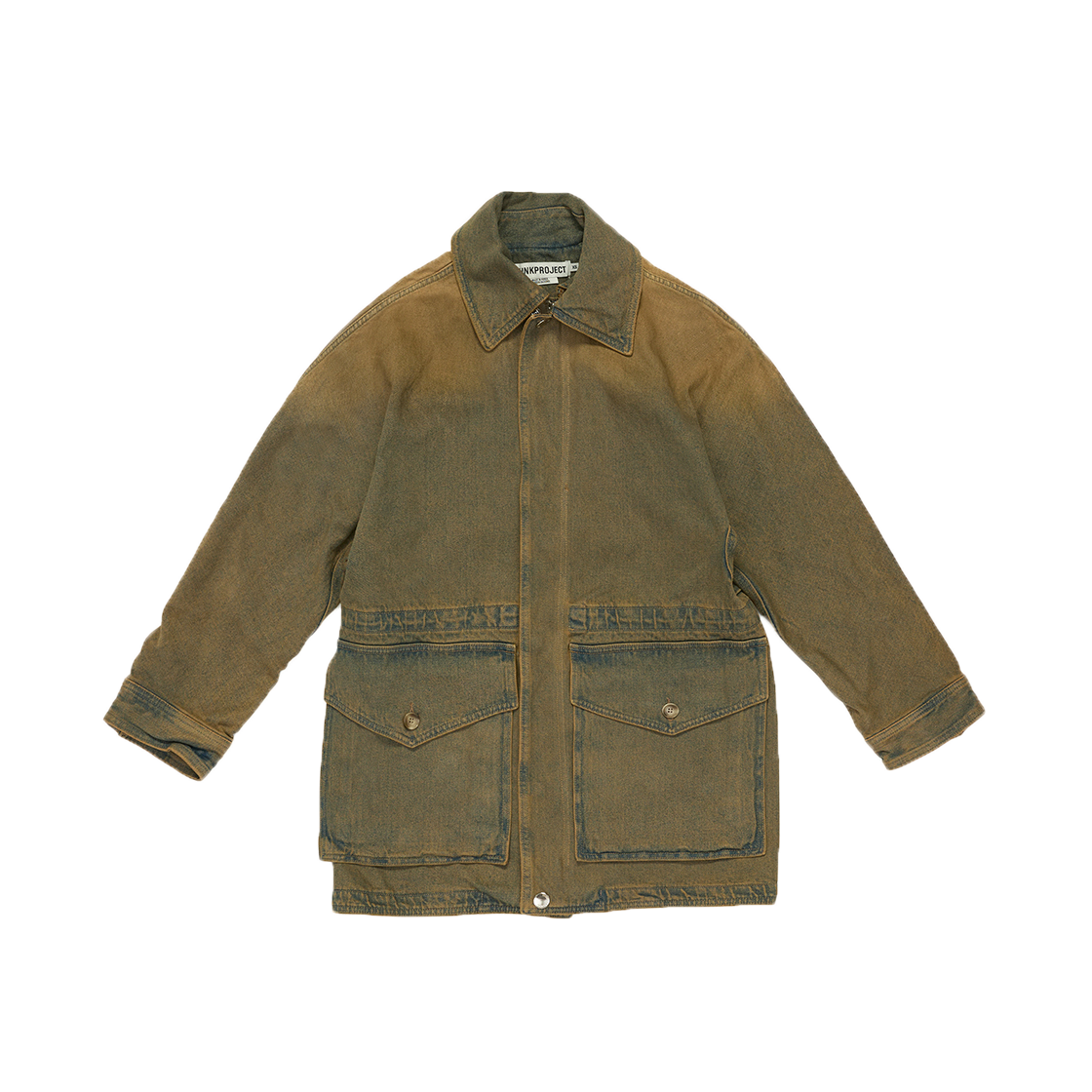 트렁크프로젝트 드로우스트링 데님 자켓 카키(TRUNKPROJECT Drawstring Denim Jacket KHAKI)