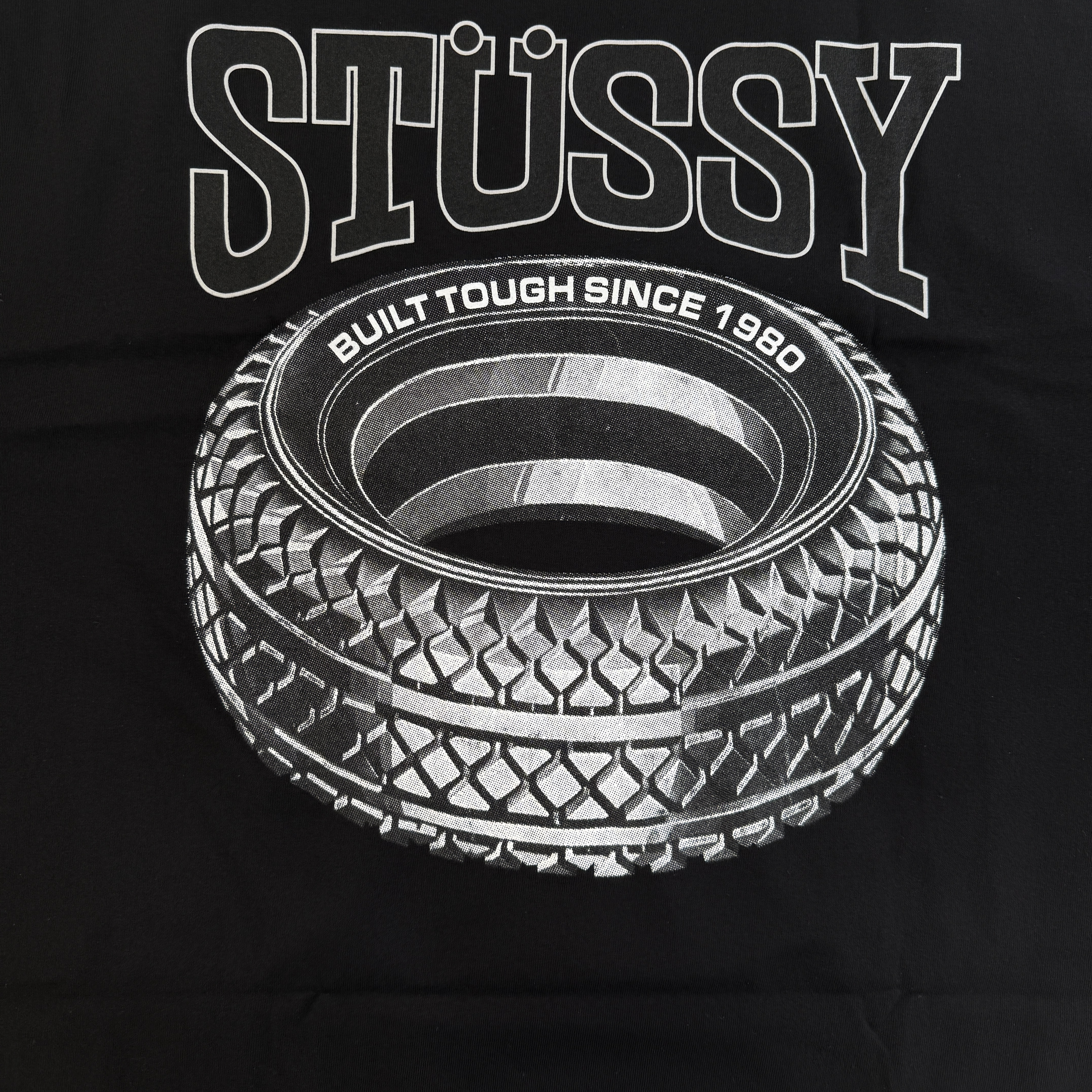 Stussy Tough Tread T-Shirt Black 착용 스타일 - 2