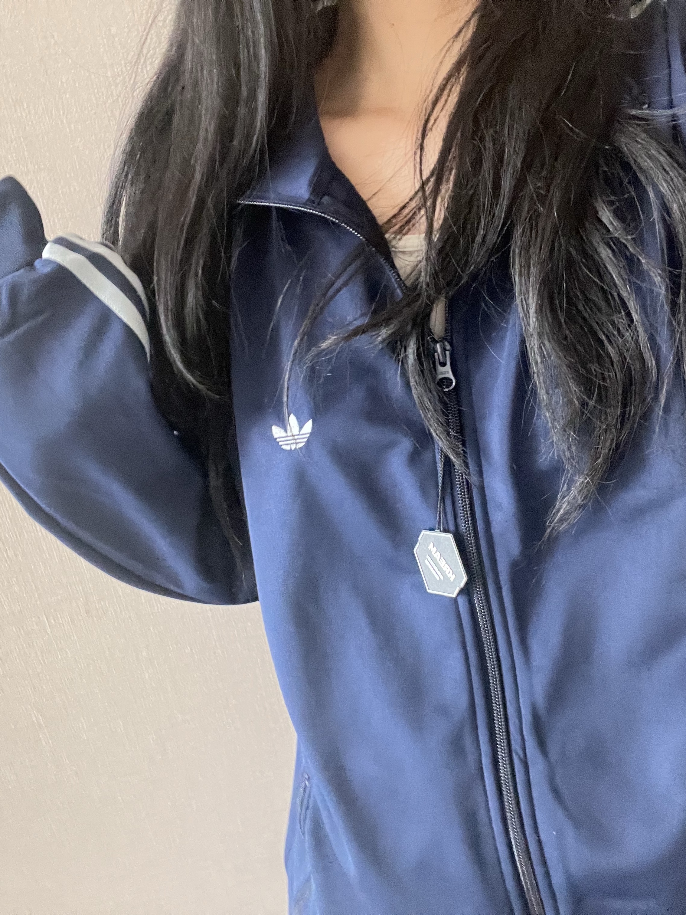 Adidas Originals Beckenbauer Track Jacket Night Indigo - KR Sizing 착용 스타일 - 4