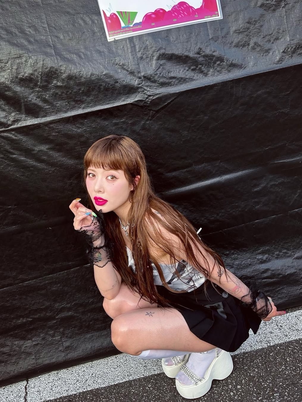 Cotchs Cartoon Girl Sleeveless 착용 스타일