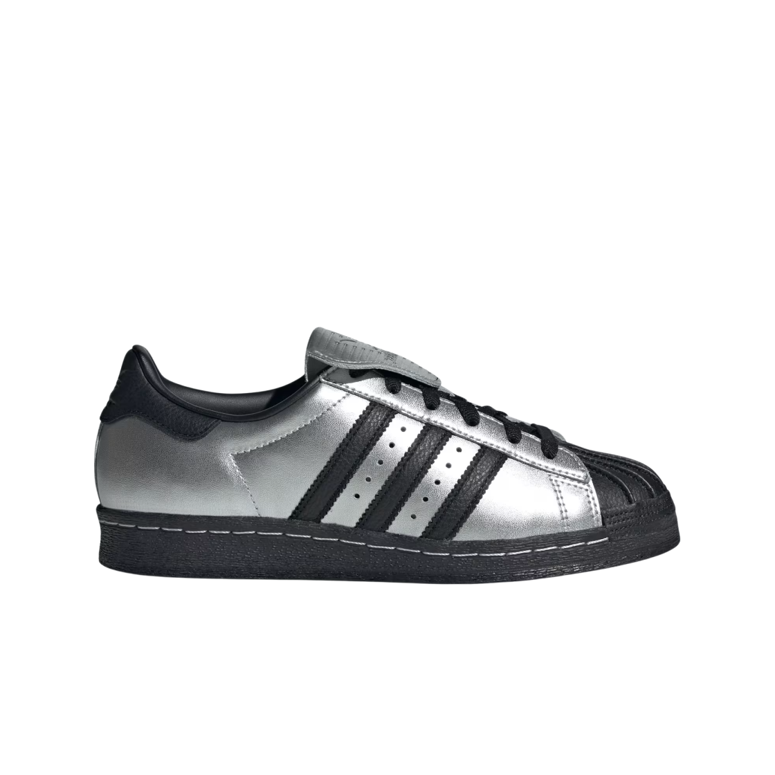 (W) 아디다스 슈퍼스타 82 실버 메탈릭 코어 블랙((W) Adidas Superstar 82 Silver Metallic Core Black)