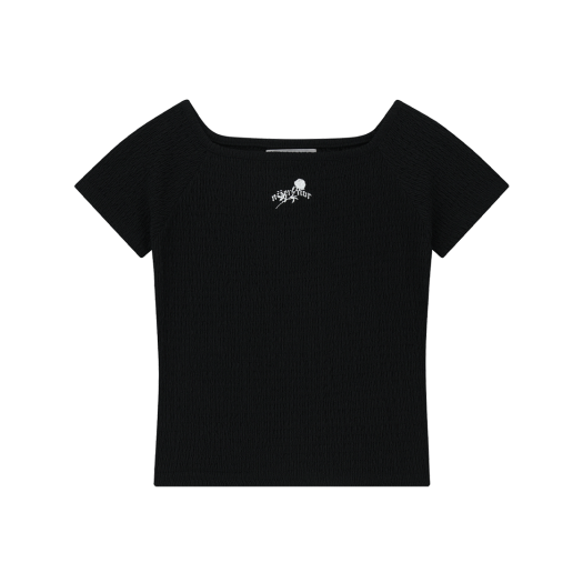 ★NIIER NOR★ WRINKLE OFF SHOULDER CROP TOP NIIER NOR Wrinkle Off STYLE | KREAM