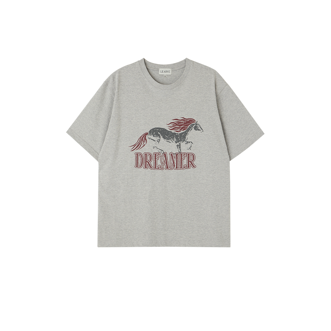 르아브 Wild Dreamer 프린트 티셔츠 그레이(LEARVE Wild Dreamer Print T-Shirt Grey)