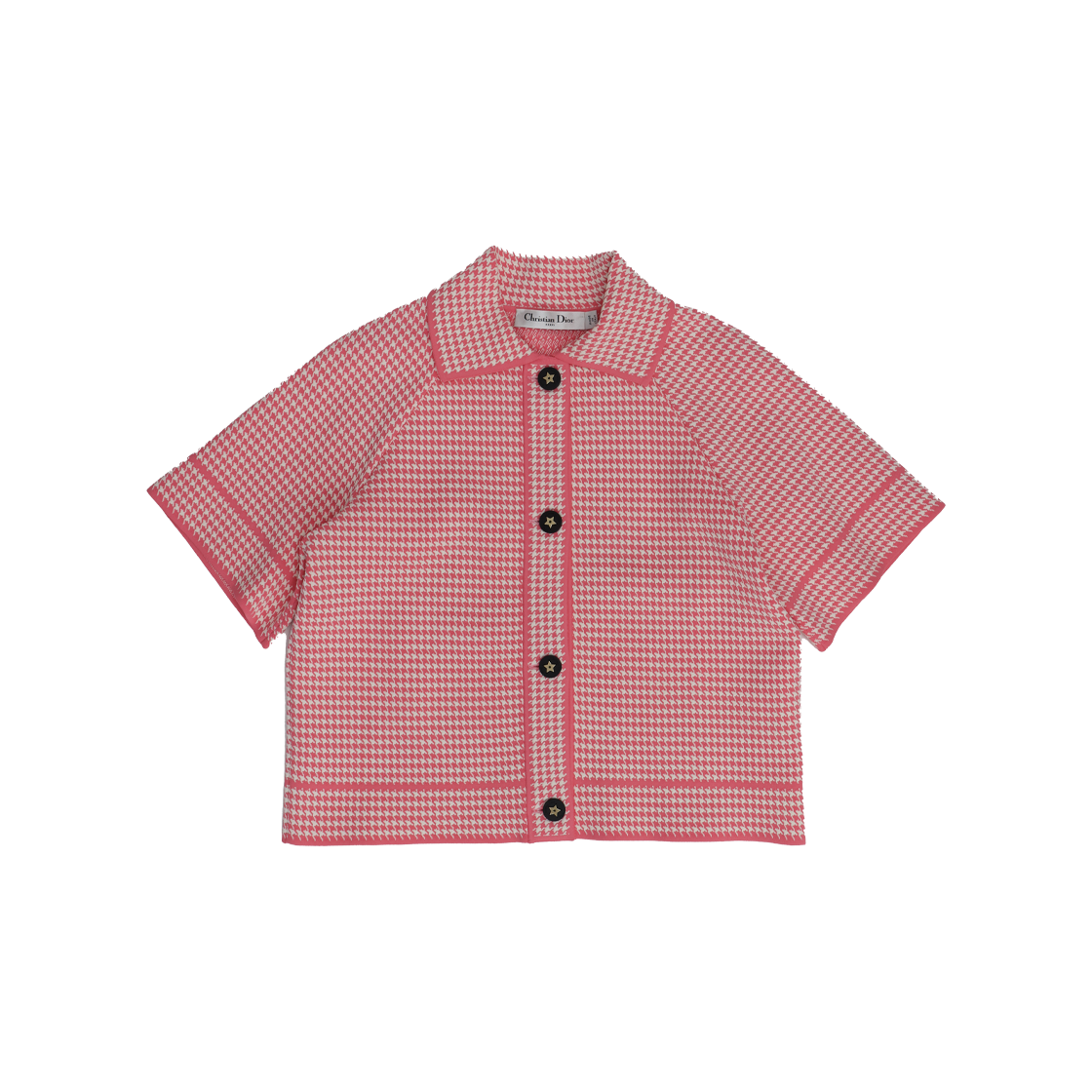 ITNAMA8EKGK6 Dior Houndstooth Technical Knit Dioriviera Set-up White Pink - #2
