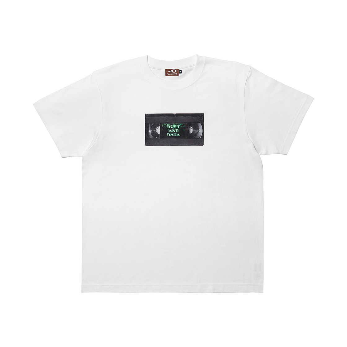 DD25TS40WH Dust and Data VHS Tape Tee White