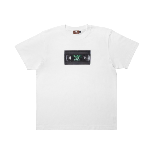 DD25TS40WH Dust and Data VHS Tape Tee White