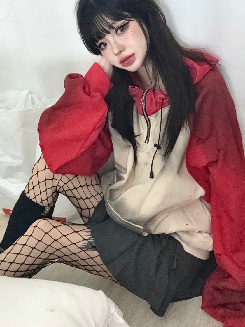 SCHISM INDUCING ■ NOEL ANORAK RED NOEL ANORAK RED - SCHISM INDUCING