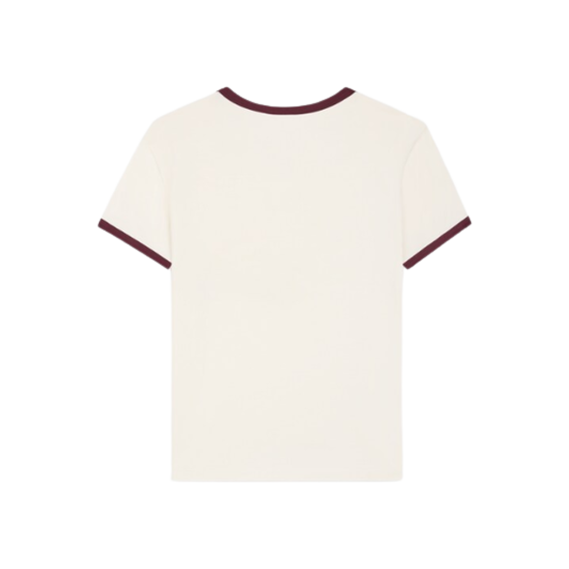 셀린느 블라종 레귤러 코튼 저지 티셔츠 워시드 화이트 보르도 세트(Celine Blason Regular T-Shirt in Cotton Jersey Washed White Bordeaux Cete) - 2