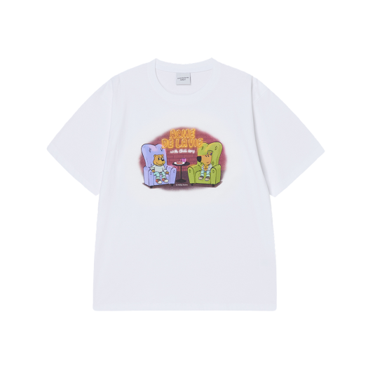 ★早期完売★ADLV★AC BEAR CHILL GUY SHORT SLEEVE T-SHIRT acmé de la vie AC BEAR CHILL GUY SHORT SLEEVE T-SHIRT BLACK