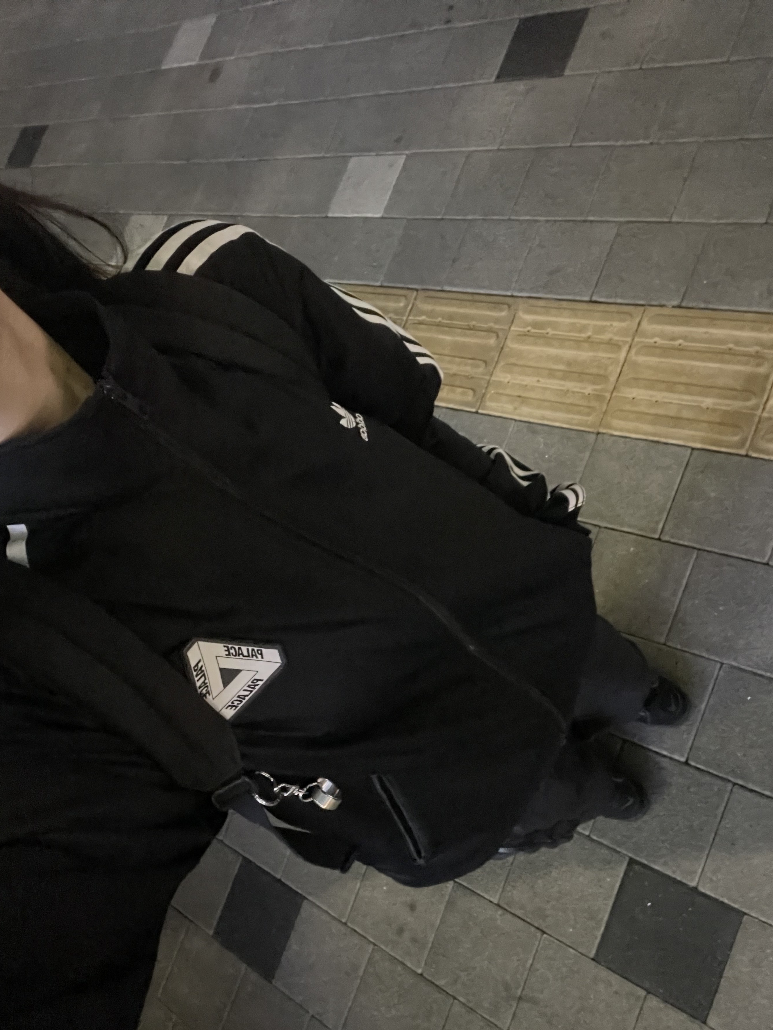 Palace x Adidas Firebird Track Top Black - 20FW 착용 스타일